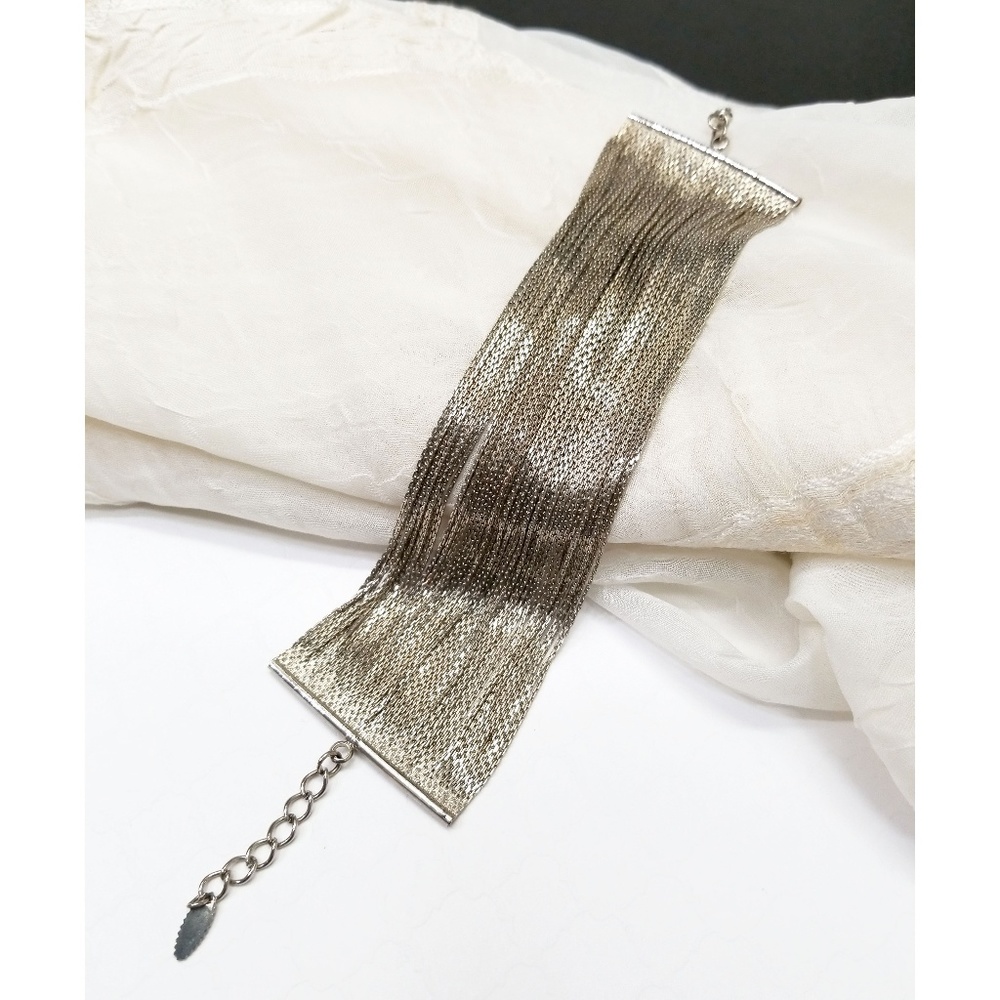 Silver Cuff Cocktail Bracelet